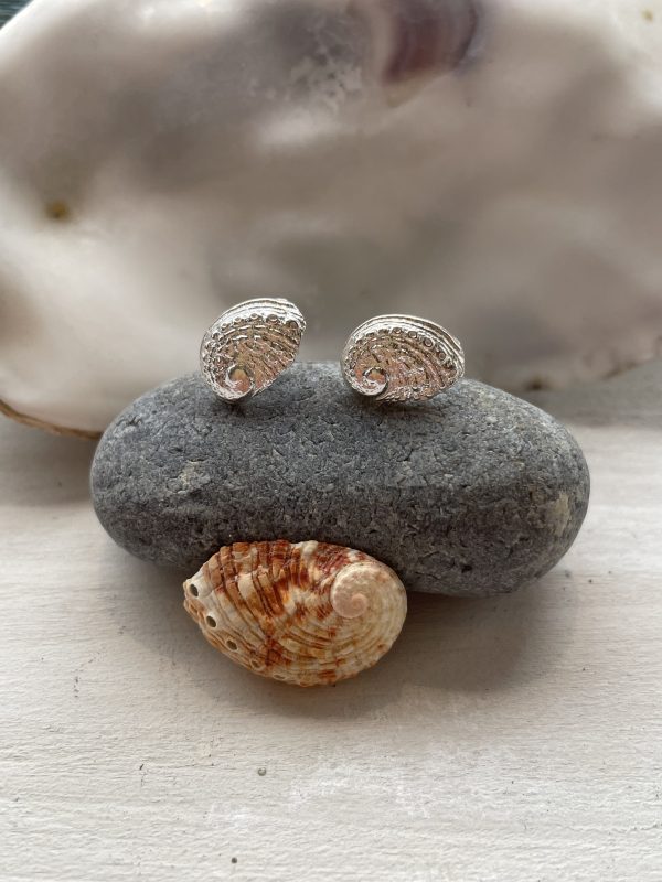 abalone stud earrings