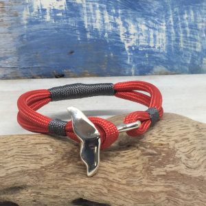 Whale Tail Bracelet Small with Paracord