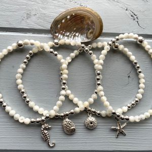Mother-of-Pearl Charm Bracelet