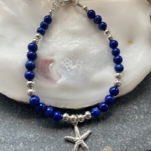 Seastar and Lapis Lazuli Bracelet